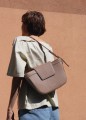 Betty Rosewood średnia torebka skórzana zapinana na suwak, crossbody, klasyczna torebka
