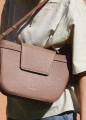Betty Rosewood średnia torebka skórzana zapinana na suwak, crossbody, klasyczna torebka